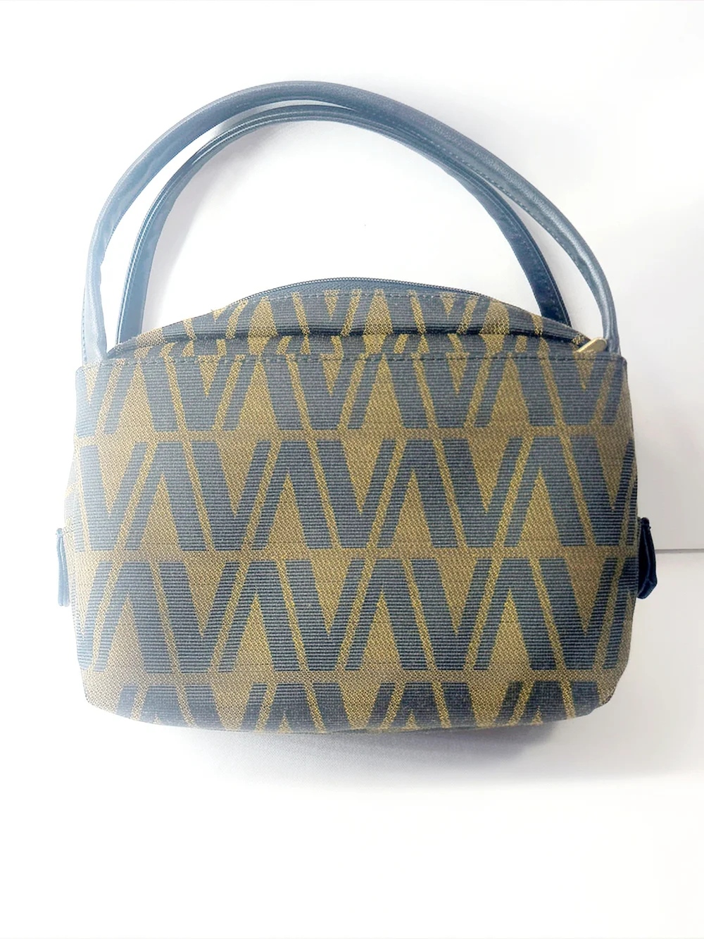 Vincenzo Valentink Women's Patterned Bag in Olive and Black